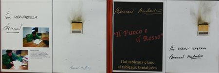 Bernard Aubertin SENZA TITOLO, 2010 intervento con fiammiferi bruciati sul...