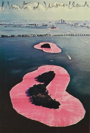 Christo & Jeanne Claude SURROUNDED ISLANDS, BISCAYNE BAY 1980-1983 stampa...