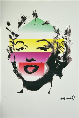 D'apres Andy Warhol MARILYN fotolitografia su carta Arches, cm 57x38; es....