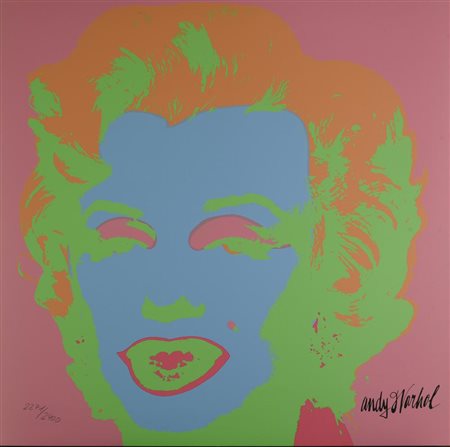 Da Andy Warhol MARILYN fotolitografia su cartoncino, cm 60x60; es....