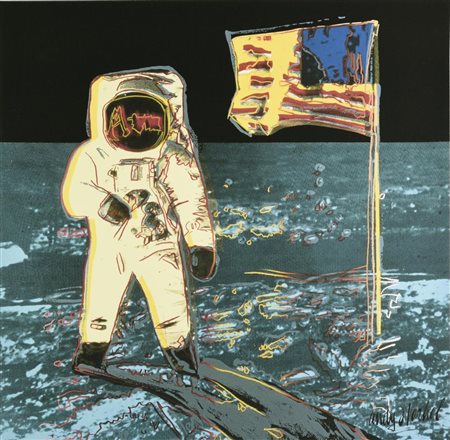 Da Andy Warhol MOONWALK fotolitografia su cartoncino, cm 60x60; es. 297/2.400...