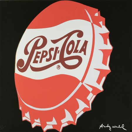 Da Andy Warhol PEPSI COLA fotolitografia su cartoncino, cm 60x60; es....