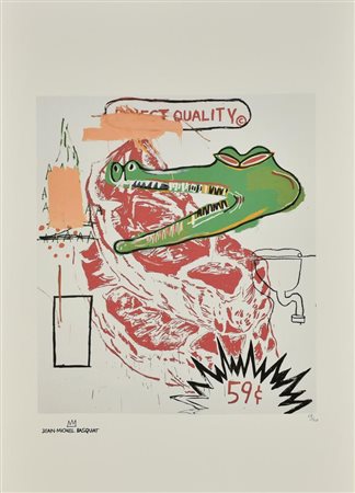 Da Jean Michel Basquiat SENZA TITOLO litografia offset su carta Lenox, cm...