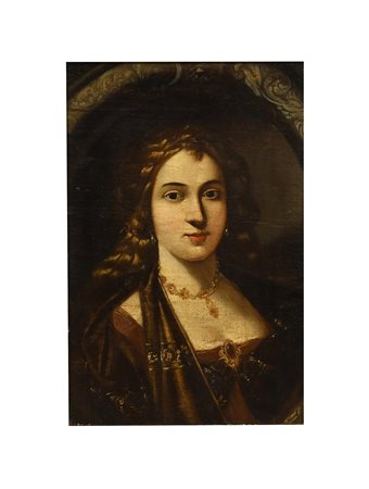 Pittore dell'Italia centrale della fine del XVII secolo ( - ) 
Ritratto di nobildonna 
olio su tela cm 54x36