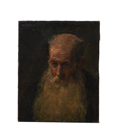  
Vecchio barbuto. Scuola russa della fine del XIX secolo. 
olio su tela cm 47x37,5