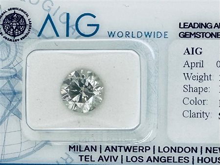 DIAMANTE 2,52 CT COLORE GIALLO CHIARO GRIGIASTRO