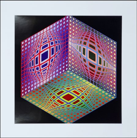 VASARELY VICTOR Ungheria 1906 - Parigi 1997 "Test 2"