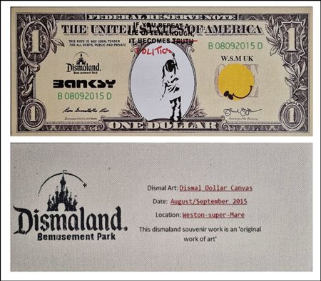 BANKSY Regno Unito XX sec. "Dismal dollar"