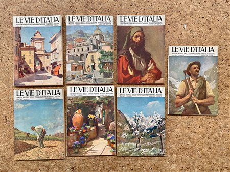 RIVISTE D'ARTE (LE VIE D'ITALIA) - Lotto unico di 7 numeri della rivista Le Vie d'Italia