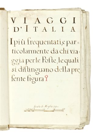 Viaggi d'Italia i più frequentati, e particolarmente da chi viaggia per le Poste, le quali si distinguano dalla presente figura. XIX secolo.