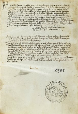 de Sancto Concordio Bartholomaeus, Summa de casibus conscientiae [...].  Non datato, ma seconda metà del XIV secolo.