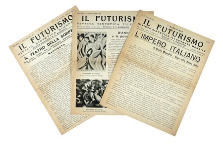 Marinetti Filippo Tommaso e altri, Il Futurismo. Rivista sintetica bimestrale. Milano: Direzione del Movimento Futurista, 1922-1923 [i.e. febbraio 1924].