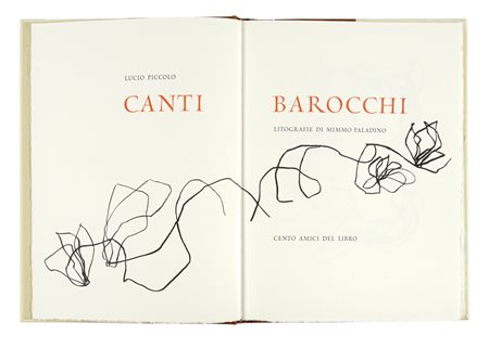 Piccolo Lucio, Canti barocchi. Milano: Cento Amici del Libro, 2005.