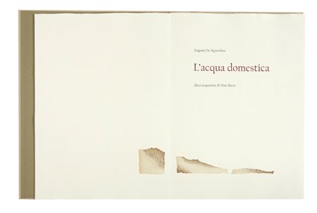 De Signoribus Eugenio, L'acqua domestica. [Milano]: Cento amici del libro, [2007] (Santa Lucia ai Monti: Alessandro Zanella, 2007).