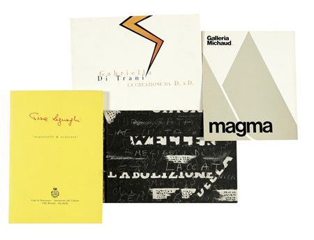 Loda Romana, Raccolta di 15 cataloghi di alcune delle artiste promosse da Romana Loda e 2 inviti alla famosa mostra Magma di Firenze del 1976. XX secolo.