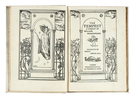 Shakespeare William, The tempest [...] decorated by Robert Anning Bell. London: Freemantle & Co, [1901].