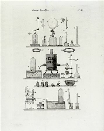 Accum Friedrich Christian, Lotto composto di 5 opere di chimica. XIX secolo.