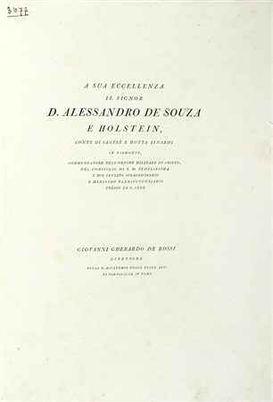 De Rossi Giovanni Gherardo, Scherzi poetici e pittorici. (Parma : co' tipi bodoniani, 1795).