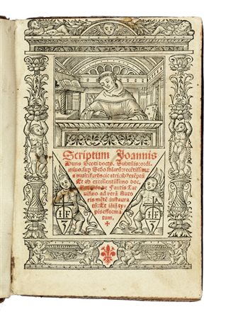 Duns Scotus Ioannes, Quaestiones super quatuor libros Sententiarum. (Al colophon:) Lugdunique excusum: [...] Francisci de Giunta & socij florentini, 1520 kalen. aprilis.