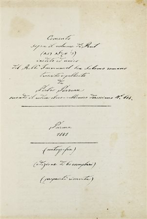 Immanuel Romano Immanuel Romano, Commento sopra il volume di Rut […] inedito e unico [...] trascritto e pubblicato da Pietro Perreau secondo il codice ebreo-rabbinico... Parma: s.e., 1881.