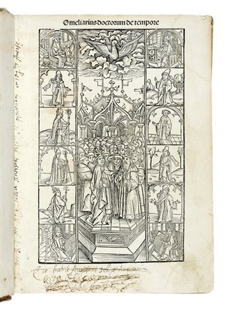 Paulus Diaconus, Omeliarius doctorum de tempore. (Al colophon:) Basilee: impensa wolfgangi Lachner in officina magistri Iacobi de Pfortzen, 1505.