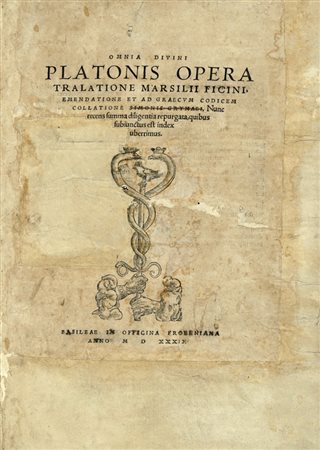 Plato, Omnia [...] opera tralatione Marsilii Ficini, emendatione et ad graecum Codicem Collatione Simonis Grynaei... Basileae: In Officina Frobeniana, 1539.