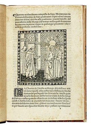 Savonarola Girolamo, Operetta molto divota [...] sopra edieci comandamenti didio… (Al colophon:) Impresso in Firenze: adi. 23. doctobre 1508.