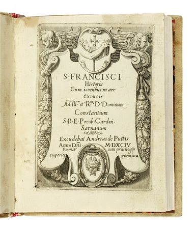 Villamena Francesco, S. Francisci historia cum iconibus in aere excusis. Romae: excudebat Andreas de Puttis, 1594.