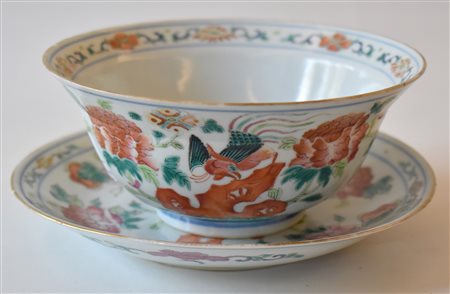 Cina tazza in porcellana dipinta con 