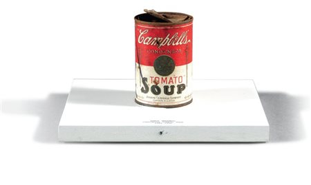 Andy Warhol Pittsburgh 1928 - New York 1987 Campbell Soup Lattina, cm. 10 h....