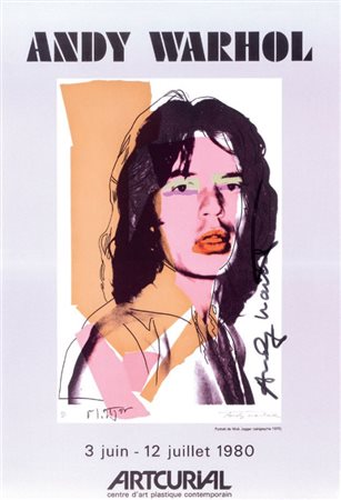 Andy Warhol Pittsburgh 1928 - New York 1987 Mick Jagger, 1980 Manifesto, cm....