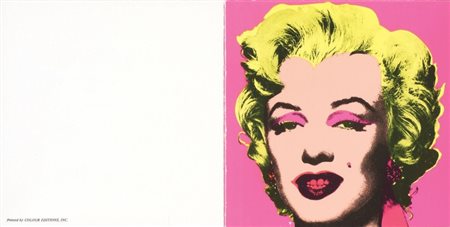 Andy Warhol Pittsburgh 1928 - New York 1987 Marilyn, 1981 Biglietto d'invito,...