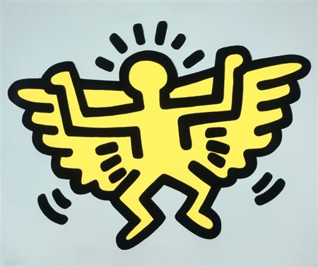 Keith Haring Kutztown 1958 - New York 1990 "Icons" Ascending Angel, 1990...