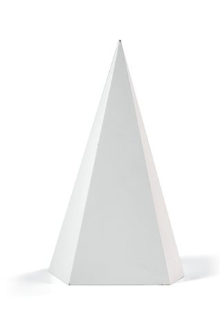 Sol Lewitt Hartford 1928 - New York 2007 Pyramide, 1989 Scultura in alluminio...