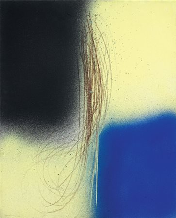 Hans Hartung Lipsia 1904 - Antibes 1989 T 1962 R 32, 1962 Acrilico su tela,...