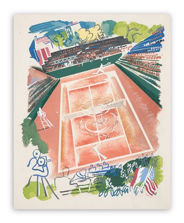 MILIVOY UZELAC (1897-1977) - Les Joies du Sport (Tennis), 1932