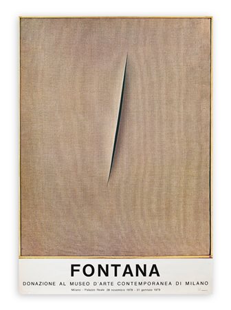 LUCIO FONTANA - Donazione al museo d'Arte Contemporanea di Milano, 1978