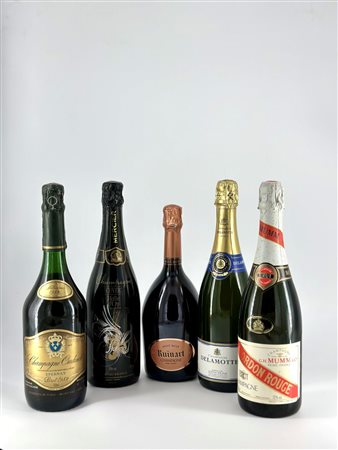  
Dom Ruinart, G.H. Mumm, Delamotte, Oudinot, Mercier Bulle d'Or Cuvee 
 0,75