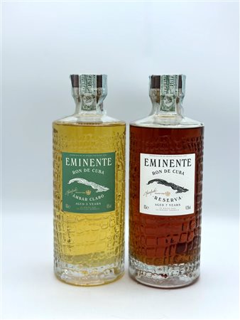  
Eminente Ron de Cuba Ambar Claro aged 3 years
Eminente Ron de Cuba Reserva aged 7 years 
 0,7