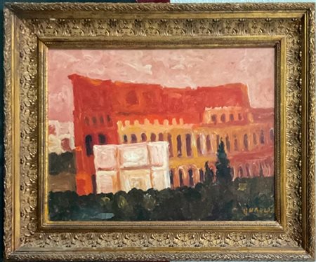 Carlo Quaglia "Il Colosseo" 
olio su masonite
cm 45x60
Firmato in basso a destra