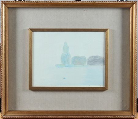 Virgilio Guidi "Punta della Dogana" 1965
olio su tela
cm 18x24
firmato in basso