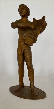 Salvatore Fiume "Orfeo" 1992
scultura in bronzo dorato
h cm 58
firmato e numerat