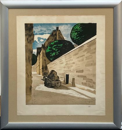 Man Ray "Rue Ferrou" 1974
litografia a colori
cm 65,5x49,5
siglata e numerata 25