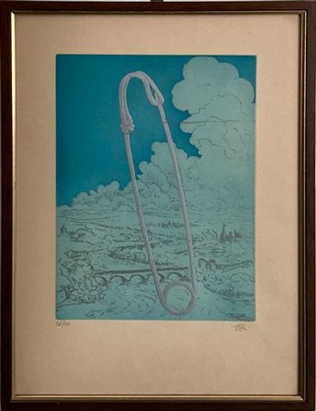 Man Ray "Senza titolo" 1975
acquaforte a colori
(lastra cm 29,5x21,5; foglio cm