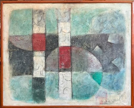 Ibrahim Kodra "Composizione" anni '60
olio su tela
cm 79x99,5
firmato in basso a