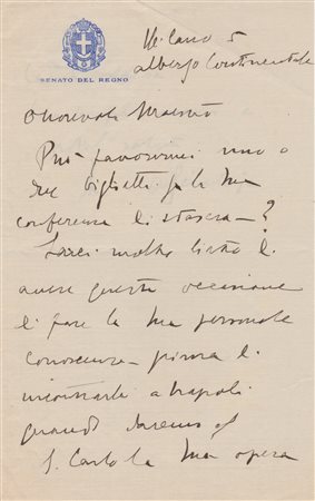 Antonio Scialoja (Roma 1879 - ivi 1962), Senatore del Regno