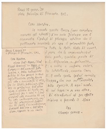 Vincenzo Gerace (Cittanova 1876 - Roma 1930), Estetica - musica - Benedetti Croce - Adriano Lualdi