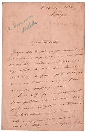 Raffaello Barbiera (Venezia 1851 - Milano 1934), Milelli - Carducci - Musset - Heine - poesia giovane - Corriere della Sera