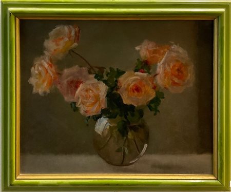 Maria Virginia Palanti "Rose" 
olio su compensato (cm 43x53)
Firmato in basso a