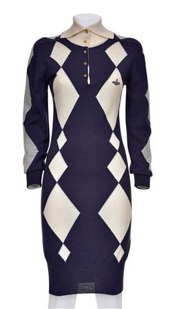 Vivienne Westwood ICONIC KNITTED CHECKED DRESS Description: Iconic knitted...